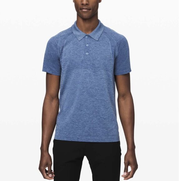 Lululemon Metal Vent Tech Polo 2.0 Midnight Shadow / Tempest Blue First Release - Picture 1 of 14